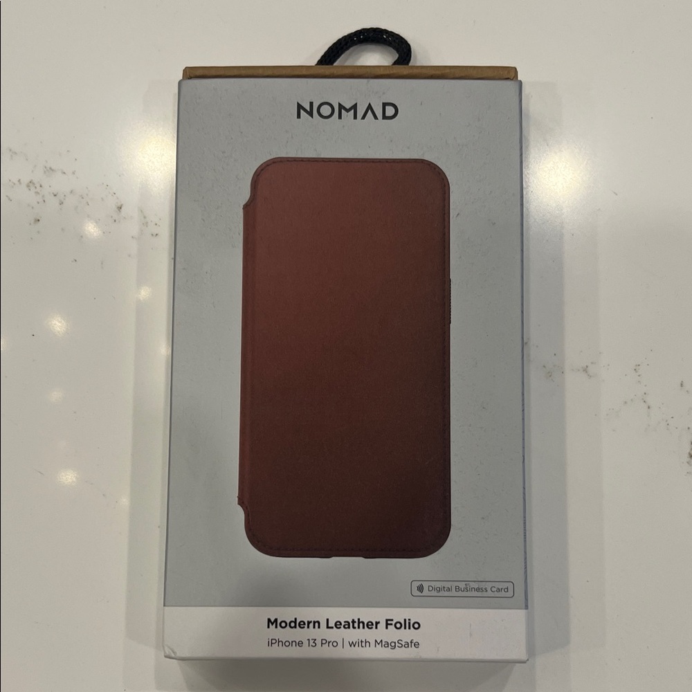 Nomad Leather Folio for iPhone 13 Pro - Rich Brown